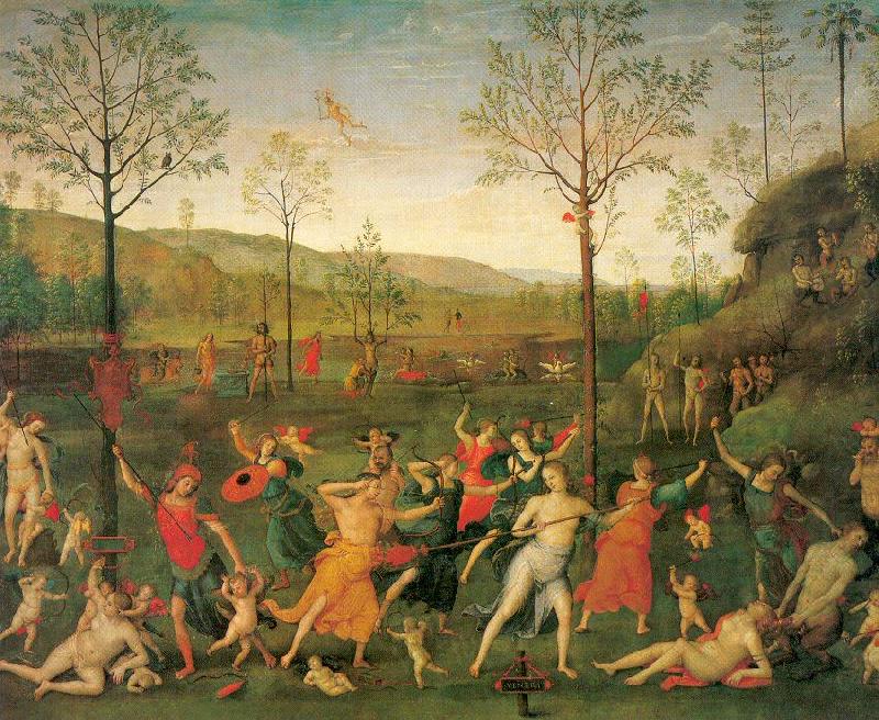 The Combat of Love and Chastity, PERUGINO, Pietro